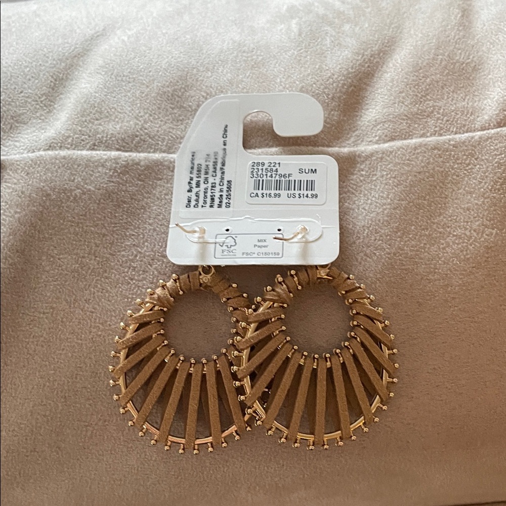 Maurices Gold Sunburst Earrings